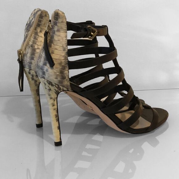 Charles David Black Leather Sandal - Picture 6 of 15